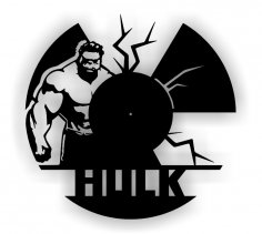 Kesim Vinil Saat İçin Hulk Cdr Dxf Dosyası Ücretsiz Vektör