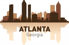 Atlanta Silüeti Ücretsiz Vektör