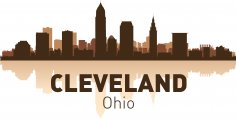 Cleveland Silüeti Ücretsiz Vektör