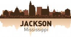 Jackson Şehir Silüeti Ücretsiz Vektör