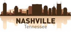 Nashville Silüeti Ücretsiz Vektör