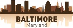 Baltimore Silüeti Ücretsiz Vektör