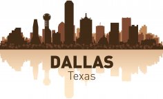Dallas Silüeti Ücretsiz Vektör