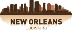 Yeni Orleans Silüeti Ücretsiz Vektör