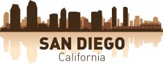 San Diego Silüeti Ücretsiz Vektör