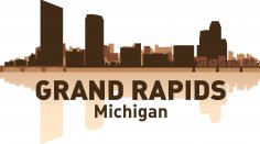 Grand Rapids Silüeti Ücretsiz Vektör