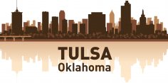 Tulsa Silüeti Ücretsiz Vektör