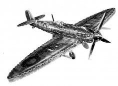 Supermarine Spitfire 3D Puzzle PDF Dosyası