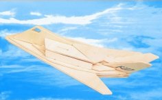 F-117 Nighthawk Gizli Savaş Uçağı DXF Dosyası