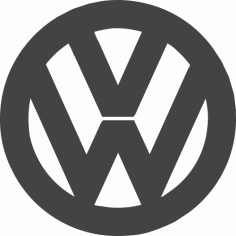 Volkswagen Logo DXF Dosyası