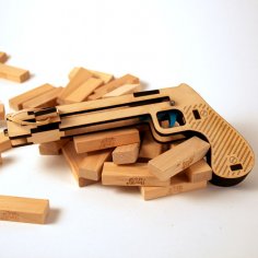Jenga Tabanca Planları Lazer Kesim CNC Ücretsiz Vektör