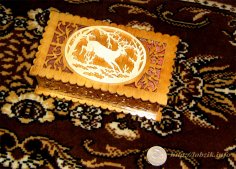 Geyikli Mücevher Kutusu - Çizim PDF Dosyası