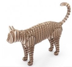 Kedi 3D Puzzle Lazer Kesim CNC Planları PDF Dosyası