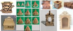 3D Yapboz Mega Paket Lazer Kesim CNC Router Ücretsiz Vektör