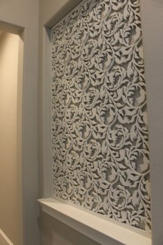 Lazer Kesim Ahşap Panel Desen DXF Dosyası