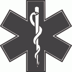 Hayat Haçı DXF Dosyası