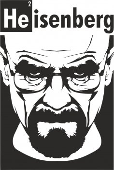 Heisenberg Baskı Ücretsiz Vektör