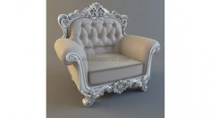 Tek Kişilik Koltuk 3D Modeli jdp Dosyası