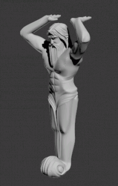 CNC stl Dosyası için Heykel 3D Modeli