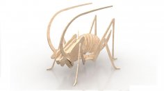 3D Cırcır Böceği Böcek 3mm DXF Dosyası