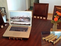 Dizüstü Bilgisayar Standı Lazer Kesim SVG Dosyası