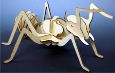Karınca Ahşap Böcek 3D Puzzle DXF Dosyası
