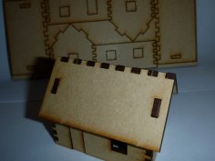 Minik Lazer Kesim Ev DXF Dosyası