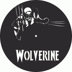 Wolverine Saat Lazer Kesim Ücretsiz Vektör