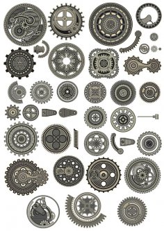 Steampunk Vektör Koleksiyonu Ücretsiz Vektör