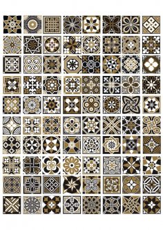 Kusursuz Geometrik Desenler ve Süslemeler Ücretsiz Vektör