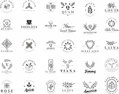 Hazır Çiçek Logosu Ücretsiz Vektör
