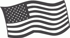 Ücretsiz Amerikan Bayrağı DXF Dosyası
