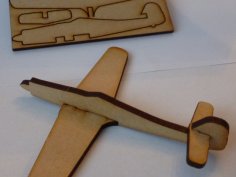 Lazer Kesim FW190D Focke-Wulf Savaş Uçağı DXF Dosyası
