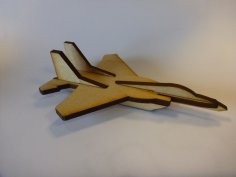 Lazer Kesim Mini F15 Savaş Uçağı Ascii DXF Dosyası