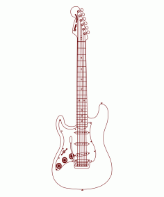 Bas Gitar DXF Dosyası