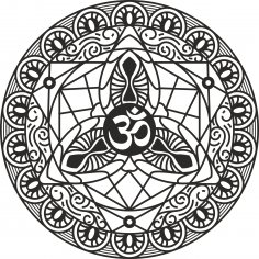 Om Mandala Ücretsiz Vektör