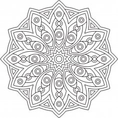 Mandala Geometrik Ücretsiz Vektör