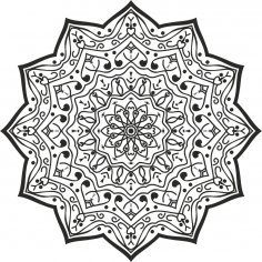Lüks Mandala Tasarımı Ücretsiz Vektör