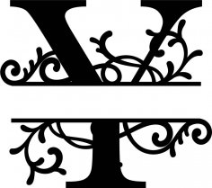 Gelişmiş Bölünmüş Monogram Y Harfi Ücretsiz Vektör