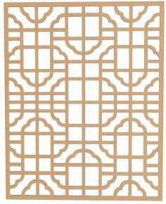 Süslü Ayırıcı Desen DXF Dosyası