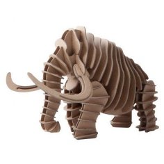 Mamut 3D Puzzle Lazer Kesim CNC Planları Ücretsiz Vektör