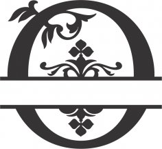 Regal Split Yazı Tipi O DXF Dosyası
