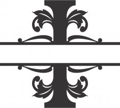 Regal Split Font I DXF Dosyası