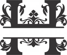 Kraliyet Ayrık Font H DXF Dosyası