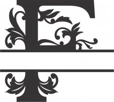 Regal Split Font F DXF Dosyası