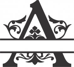 Regal Split Font A DXF Dosyası