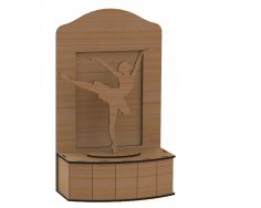 Lazer Kesim Balerin Sahnede 3D DXF Dosyası