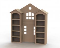 Ev Şeklinde Raf DXF Dosyası