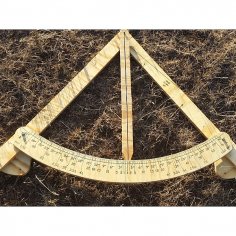 Ölçme Çerçevesi Seviye 6ft Standart DXF Dosyası