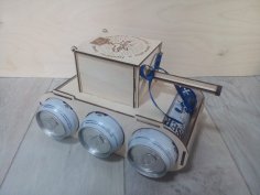 Lazer Kesim Tank Bardak Tutucu Ücretsiz Vektör
